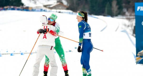 سمانه بیرامی باهر و جسی دیگینز سمانه بیرامی باهر و جسی دیگینز,ورزشکار زن ایرانی در آغوش ستاره آمریکایی