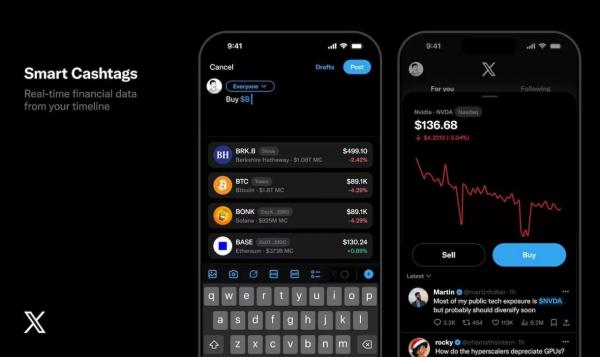 پلتفرم ایکس,قابلیت معاملات کریپتو در پلتفرم ایکس