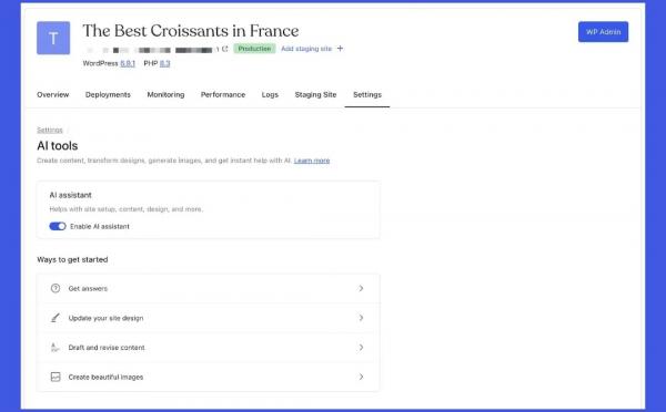 وردپرس,دستیار هوش مصنوعی وردپرس