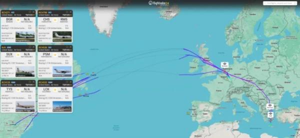جنگ ایران و آمریکا,تشدید تحرکات هوایی آمریکا به سمت ایران