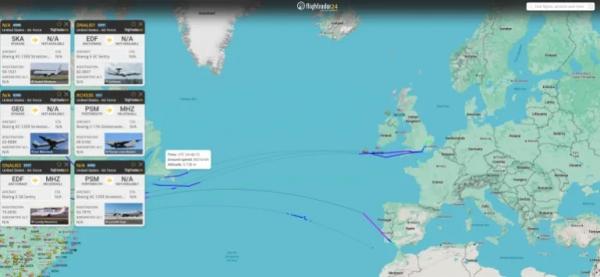 جنگ ایران و آمریکا,تشدید تحرکات هوایی آمریکا به سمت ایران