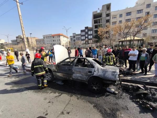 حوادث تهران,انفجار خودرو پژو در اسلامشهر تهران
