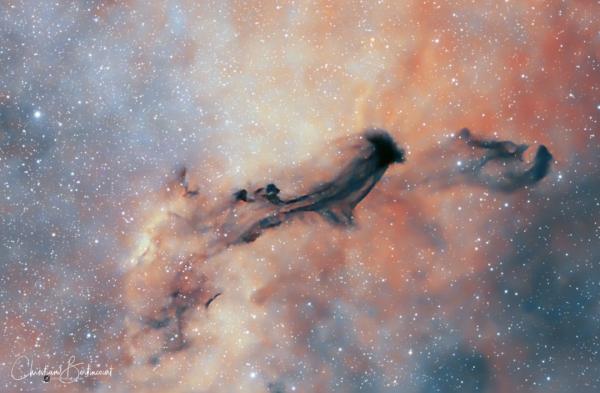 عکس روز ناسا از سحابی روح تاریک عکس روز ناسا از سحابی روح تاریک,سحابی