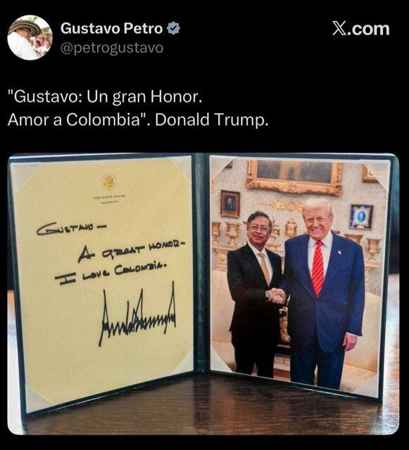 ترامپ و پدرو,دیدار رئیس‌جمهور کلمبیا و ترامپ در کاخ سفید