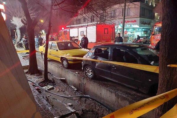 انفجار,انفجار و آتش‌سوزی در خیابان پیروزی