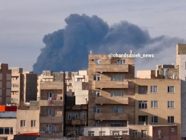 آتش‌سوزی در یک سردخانه در حال احداث در جاده اردبیل,سردخانه اردبیل