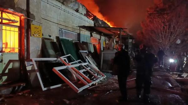 آتش سوزی تهران,آتش سوزی در کارگاه چوب‌بری و نجاری پادگان شماره ۲ پشتیبانی ستاد مشترک ارتش