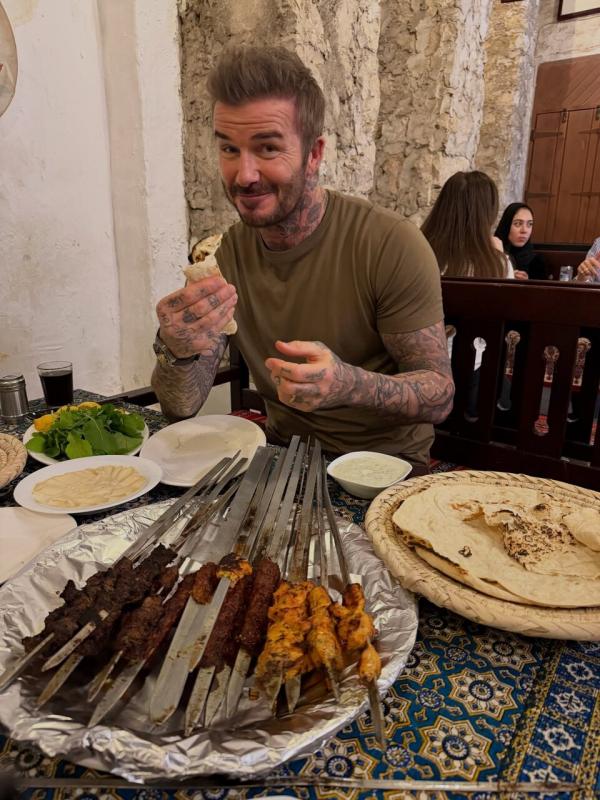 دیوید بکام,غذای ایرانی برای دیوید بکام