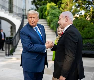 ترامپ و نتانیاهو,رئیس جمهور آمریکا و نخست وزیر اسرائیل