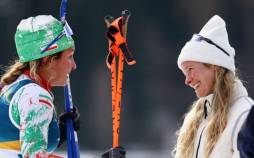 المپیک رمستانی,گفت‌وگوی ۲ اسکی‌باز زن ایرانی و آمریکایی در حاشیه المپیک زمستانی میلان