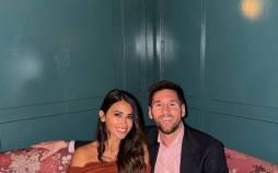 لیونل مسی,شام عاشقانه مسی و همسرش در شب ولنتاین