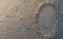 مریخ,عکس روز ناسا از چهره شاد مریخ