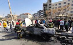 حوادث تهران,انفجار خودرو پژو در اسلامشهر تهران