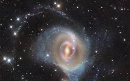 کهکشان,عکس روز ناسا از کهکشانی با ۳ حلقه