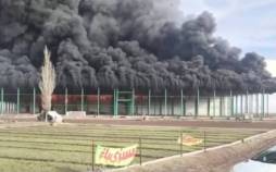 آتش‌سوزی در یک سردخانه در حال احداث در جاده اردبیل,سردخانه اردبیل