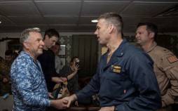 ویتکاف,ویتکاف و داماد ترامپ در ناو هواپیمابر آبراهام لینکلن