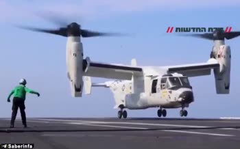 فیلم | حضور ویتکاف و داماد ترامپ در ناو هواپیمابر لینکلن