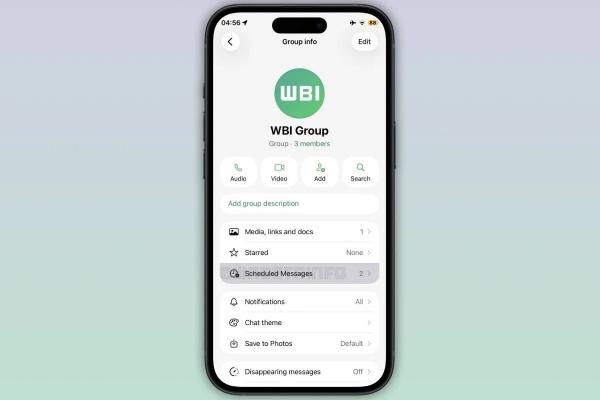 واتساپ,ویژگی جدید زمان‌بندی پیام‌ها در واتس اپ