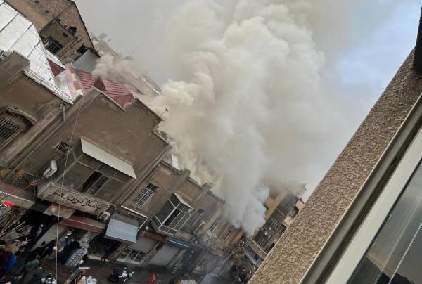 حوادث لاله زار حوادث لاله زار,آتشسوزی در انبار لوازم الکترونیکی در لالهزار