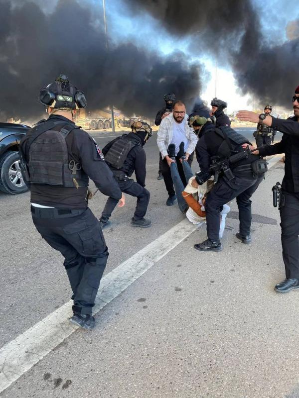 حوادث عراق,تصادف مرگبار و آتش‌سوزی گرفتن چند خودرو در جاده صقلاویه عراق