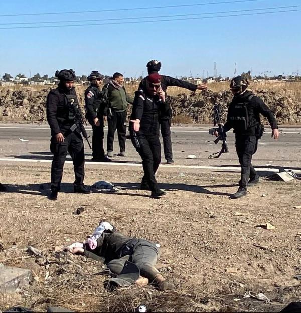 حوادث عراق,تصادف مرگبار و آتش‌سوزی گرفتن چند خودرو در جاده صقلاویه عراق