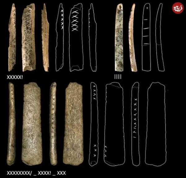 الفبای ماقبل تاریخ,نشانه‌ی حک‌شده بر آثار پارینه‌سنگی