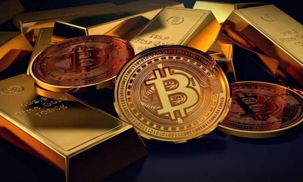 بیت کوین و طلا,قیمت بیت کوین و طلای جهانی