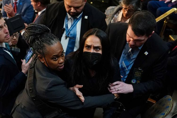 تصاویر سخنرانی سالانه ترامپ در کنگره آمریکا,عکس های سخنرانی سالانه ترامپ در کنگره آمریکا سال 2026,تصاویری از سخنرانی ترامپ در کنگره آمریکا