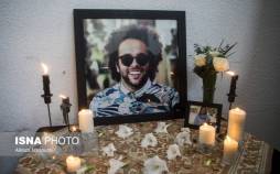 تصاویر مراسم یادبود جواد گنجی,عکس های مراسم یادبود جواد گنجی در 5 اسفند 1404,تصاویر شهاب حسینی در مراسم یادبود جواد گنجی