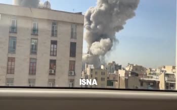 فیلم | حملات موشکی اسرائیل و آمریکا به چندین نقطه تهران