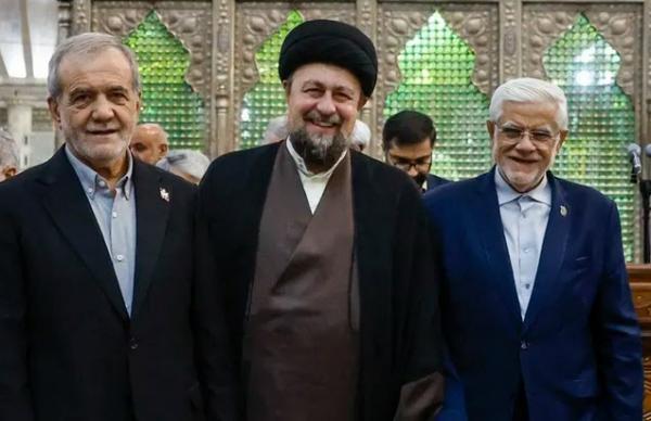 سخنان رئیس جمهور پزشکیان و سید حسن خمینی,بخش خبری ساعت ۱۴ شبکه اول سیما