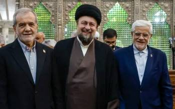سخنان رئیس جمهور پزشکیان و سید حسن خمینی,بخش خبری ساعت ۱۴ شبکه اول سیما
