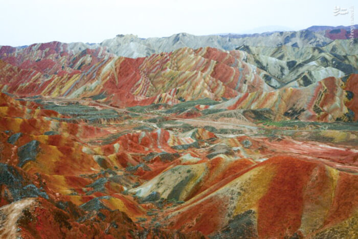 تصاویر کوه رنگی,عکس کوه های رنگی در چین, عکس های کوه در چین
