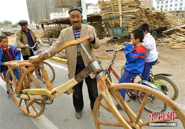 تصاویر دوچرخه چوبی, عکس دوچرخه چوبی, عکس های دوچرخه