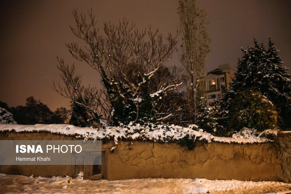 تصاویر بارش برف در تهران,عکس های بارش برف در تهران,تصاویر بارش برف در شمال تهران