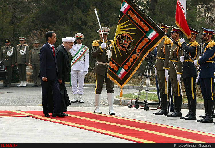 تصاویر استقبال حسن روحانی از همتای اندولزی,عکس های مراسم استقبال رییس جمهور از رییس جمهور اندولزی,تصاویر مراسم استقبال حسن روحانی از رئیس جمهور اندولزی در کاخ سعد آباد