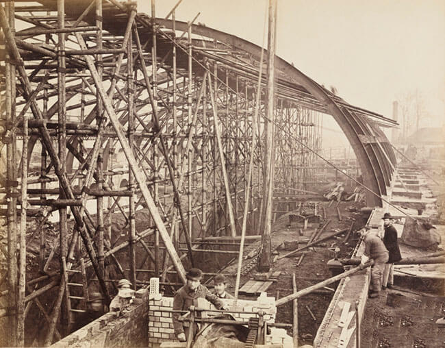 اخبار جالب,خبرهای جالب,خواندنی ها و دیدنی ها,تصاویر زیر خاکی از ساخت نخستین متروی جهان
