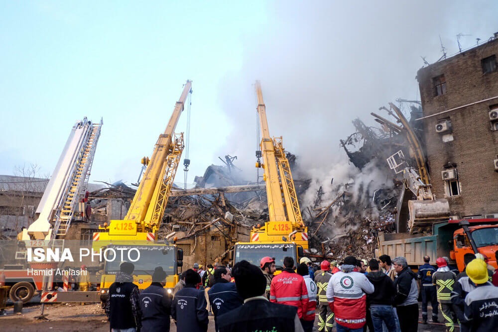 اخبار حوادث,خبرهای حوادث,حوادث امروز,پلاسکو ۲۴ ساعت بعد آتش سوزی