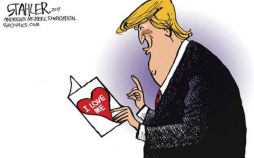 کاریکاتور,عکس کاریکاتور,کاریکاتور سیاسی اجتماعی,کاریکاتور ولنتاین ترامپ