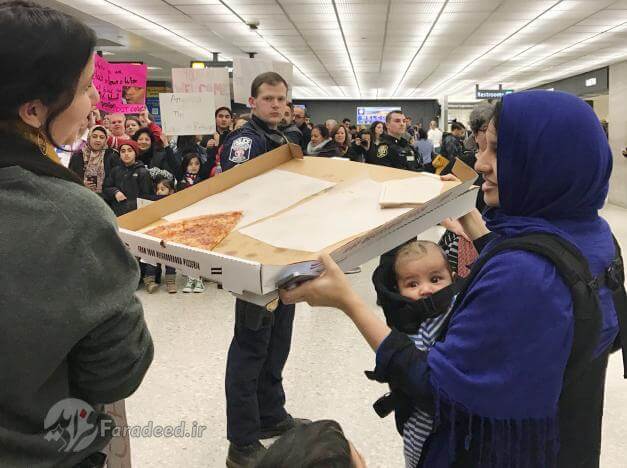 تصاویر آشوب و تنش در فرودگاه‌های امریکا, عکسهای اعتراض مسلمانان در امریکا, تصاویر اعتراض در فرودگاه کندی نیویورک