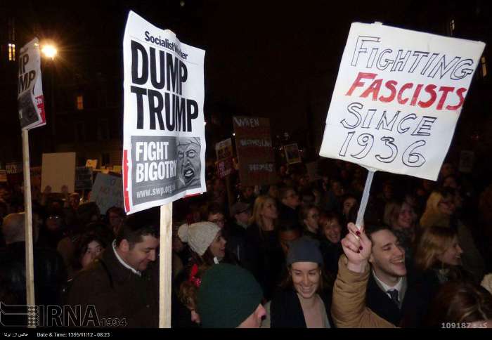 تصاویر تظاهرات علیه ترامپ در لندن, عکس های تظاهرات علیه ترامپ در لندن, عکس های تظاهرات علیه رئیس جمهور آمریکا در لندن