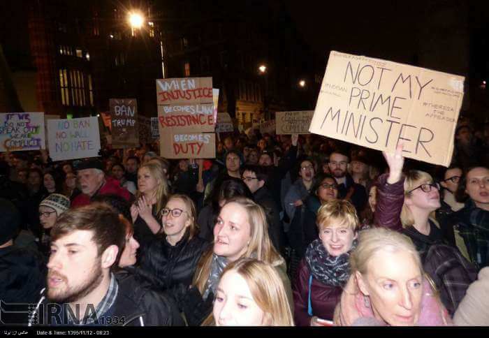 تصاویر تظاهرات علیه ترامپ در لندن, عکس های تظاهرات علیه ترامپ در لندن, عکس های تظاهرات علیه رئیس جمهور آمریکا در لندن