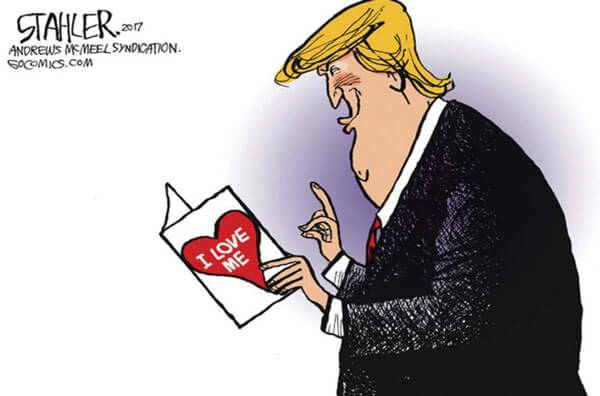 کاریکاتور,عکس کاریکاتور,کاریکاتور سیاسی اجتماعی,کاریکاتور ولنتاین ترامپ
