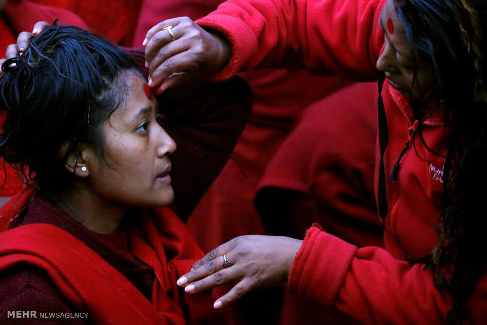 تصاویر جشنواره هندوها در نپال‎,عکس های جشنواره هندوها در نپال,عکس جشنواره هندوها