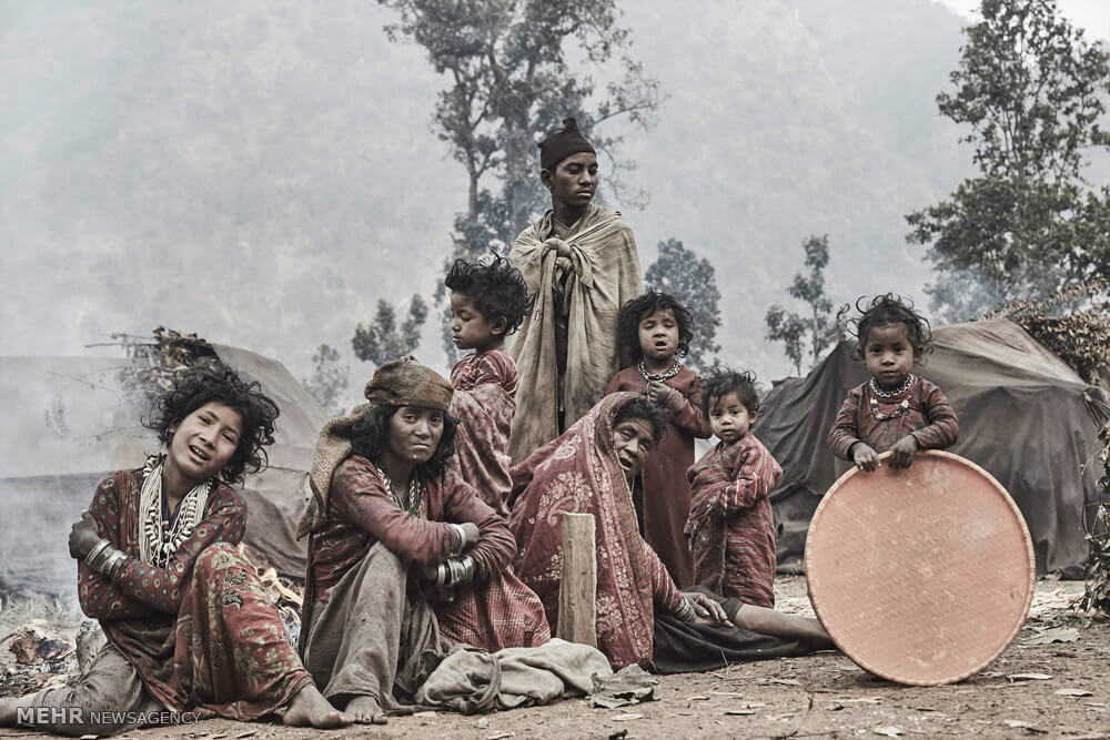 تصاویر چادرنشینهای نپال, عکس آخرین قبیله چادرنشین نپال, عکسهای چادرنشینهای نپالی در مناطق جنگلی