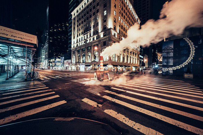 تصاویر بیابان در نیویورک,عکس های نیویورک در نیمه شب,تصاویر خیابان های نیویورک در شب