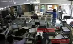 سارق مسلح بانک در فردیس البرز ناکام ماند