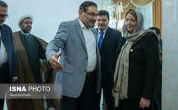 تصاویر رییس مجلس سوریه, تصویر دیدار رییس مجلس سوریه با علی شمخانی, عکس هدیه عباس