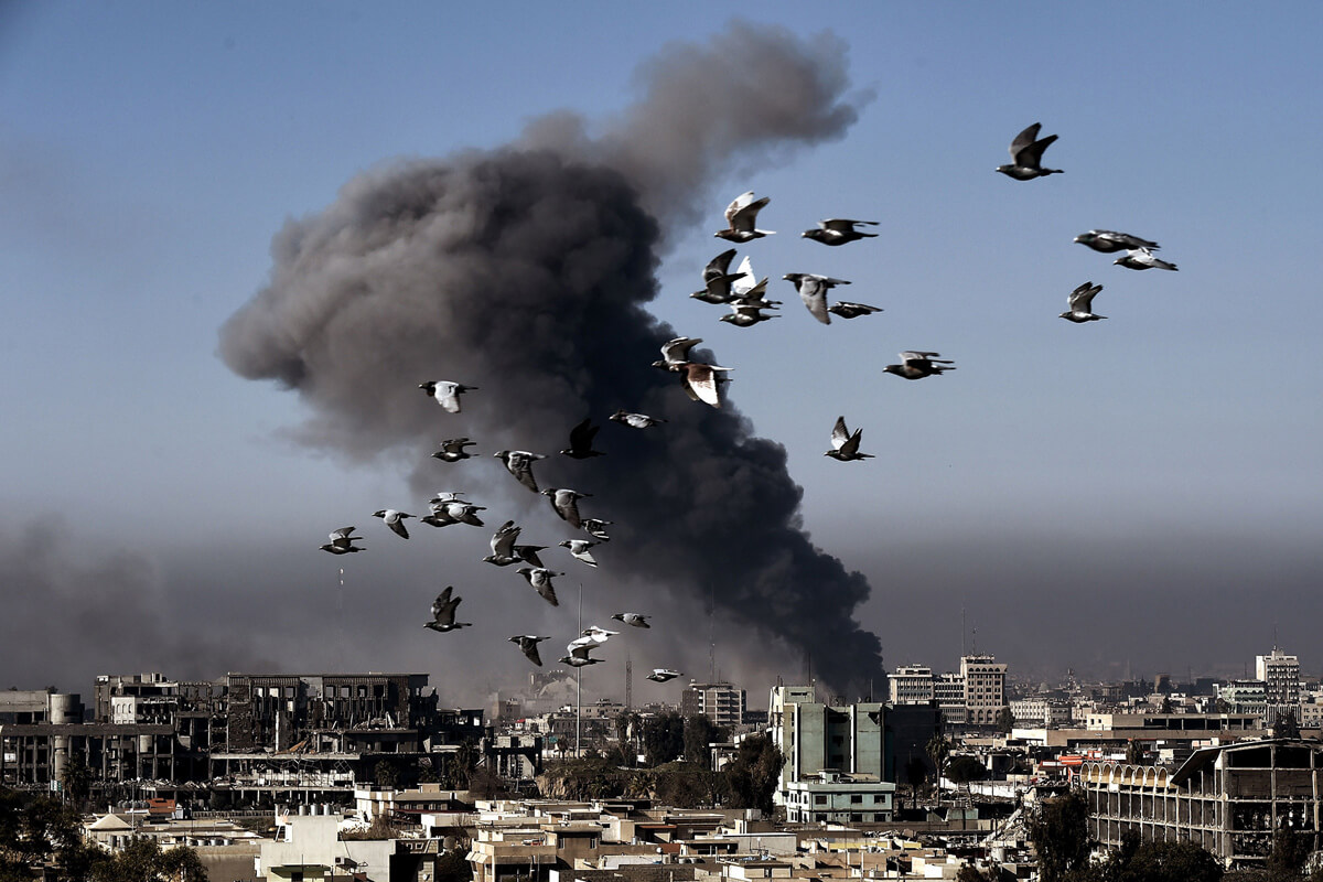 تصاویر نبرد در موصل,عکس های جنگ در موصل,عکس آوارگان در موصل