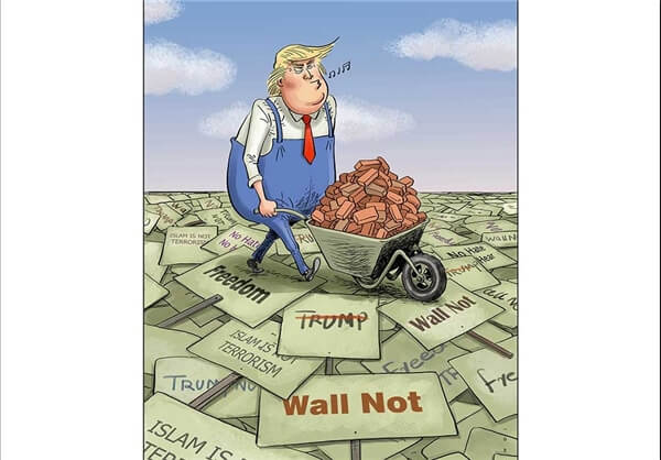 کاریکاتور,عکس کاریکاتور,کاریکاتور سیاسی اجتماعی,کاریکاتورهای دونالد ترامپ